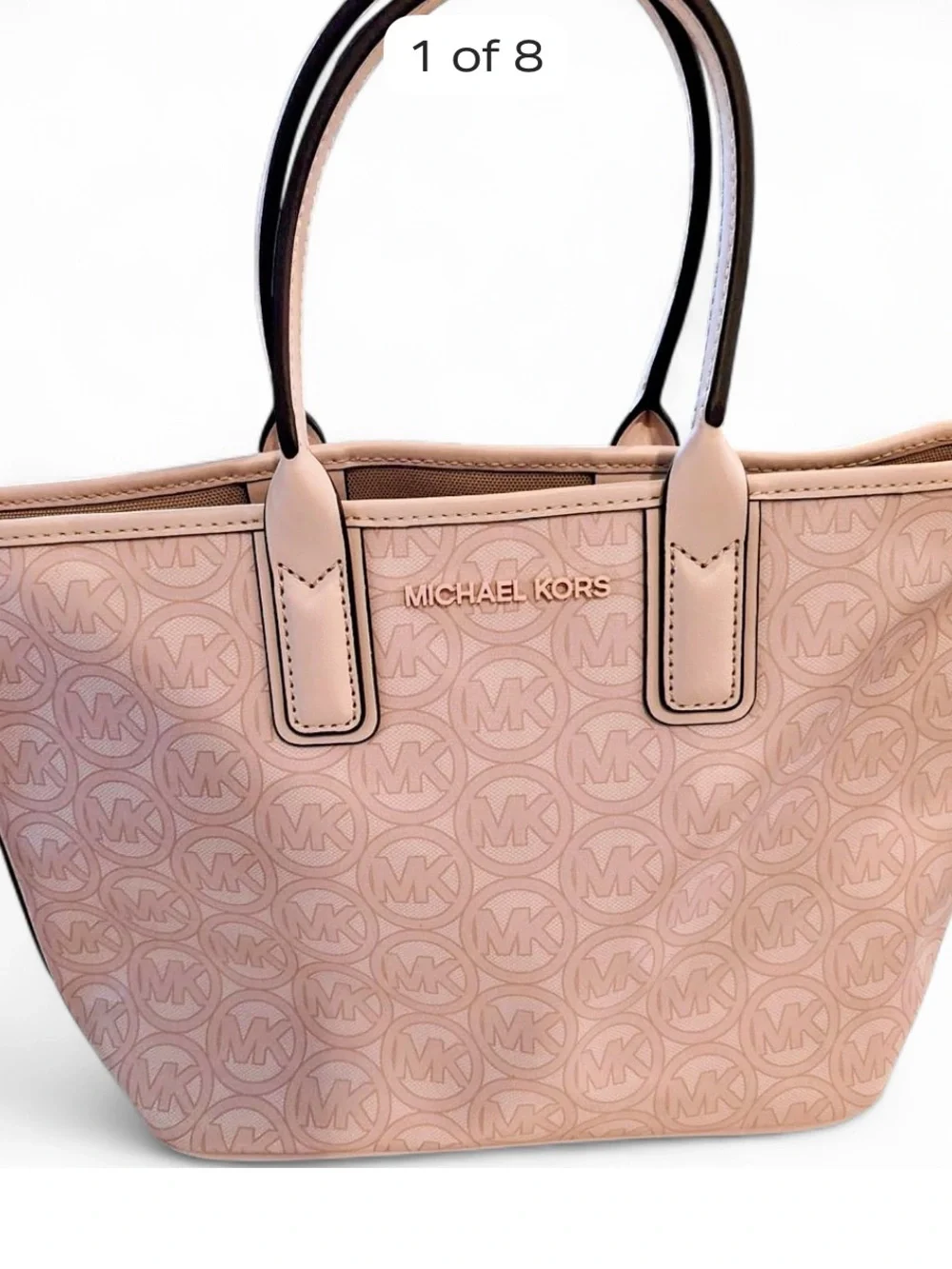 Michael Kors Blush Pink MK Signature Tote